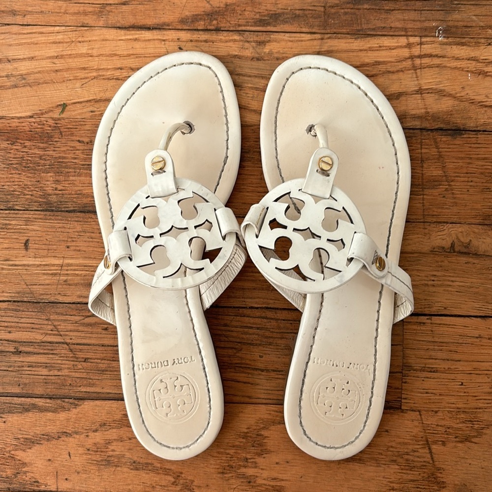 White Tory Burch sandals